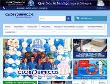Tablet Screenshot of clorquimicos.com